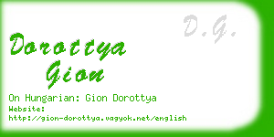 dorottya gion business card